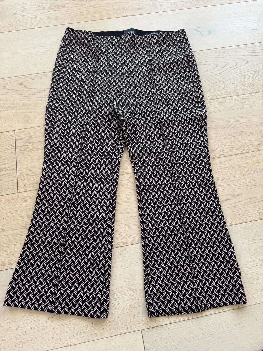 Maeve Anthropologie Margot Kick Flare Cropped Pants size LP